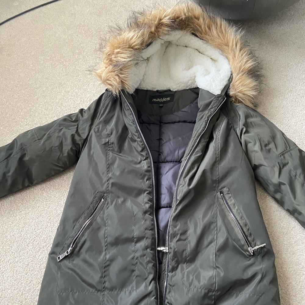 Olive green coat